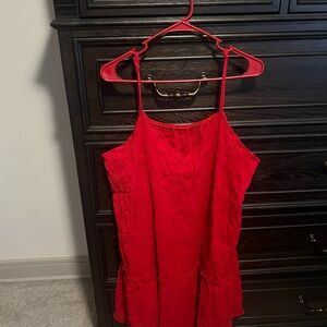 SHEIN Vibrant Red Camisole Dress